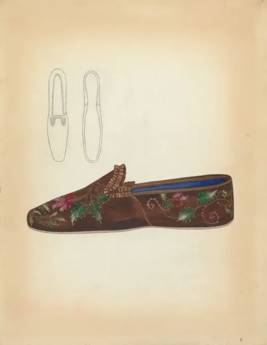 Framed Print : Ladys Slipper, 1935 / 1942. Creator: Esther Hansen Framed Print : Ladys Slipper, 1935 / 1942. Creator: Esther Hansen