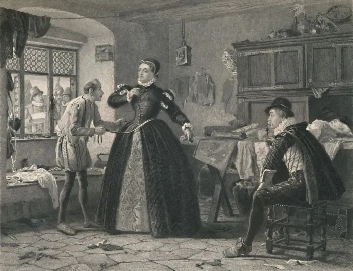 Framed Print : The Ladys Tailor (King Henry IV - Second Part), c1870. Artist: Charles W Sharpe Framed Print : The Ladys Tailor (King Henry IV - Second Part), c1870. Artist: Charles W Sharpe