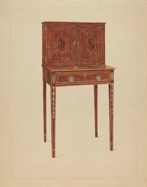 Lady's Writing Cabinet, 1935 / 1942. Creator: Unknown