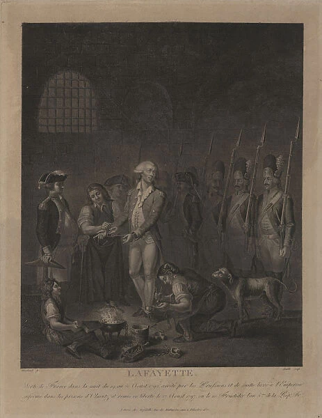 Lafayette in Prison at Olmutz. Artist: Morland, George (1736-1804)