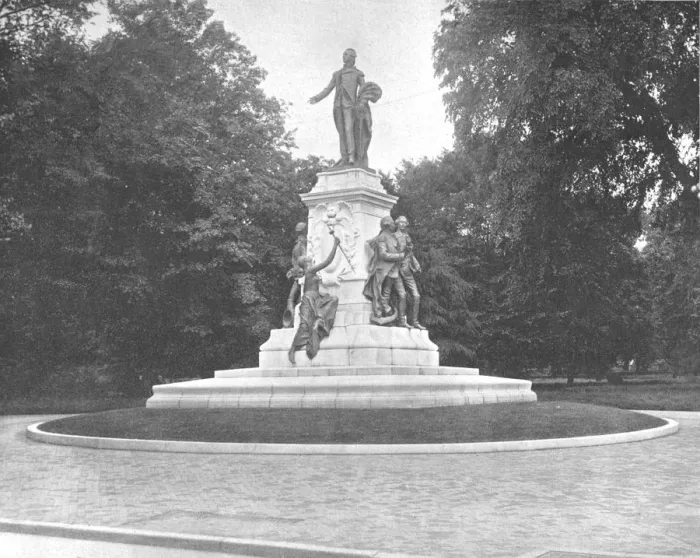Framed Print : Lafayette Statue, Washington DC, USA, c1900. Creator: Unknown Framed Print : Lafayette Statue, Washington DC, USA, c1900. Creator: Unknown