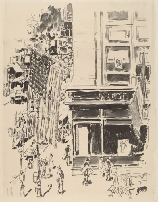 Framed Print : Lafayette Street, 1918. Creator: Frederick Childe Hassam Framed Print : Lafayette Street, 1918. Creator: Frederick Childe Hassam