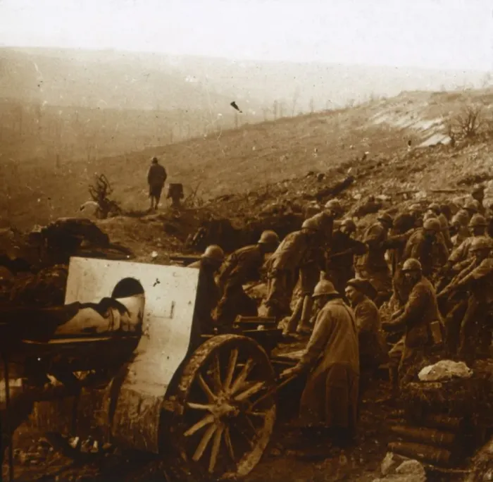 Framed Print : The Mill at Laffaux, northern France, 1 April 1917