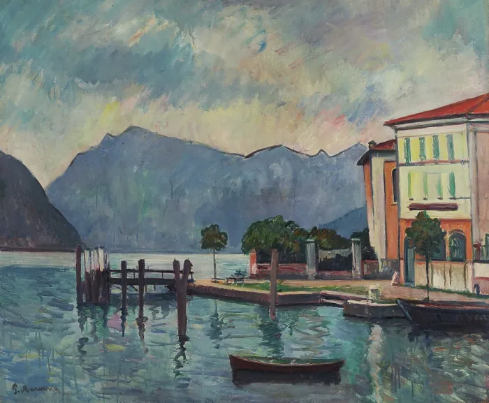 Framed Print : Lago d'Iseo, c1932. Creator: Marussig, Pietro (1879-1937). Lago d'Iseo, c1932. Creator: Marussig, Pietro (1879-1937) Framed Print : Lago d'Iseo, c1932. Creator: Marussig, Pietro (1879-1937). Lago d'Iseo, c1932. Creator: Marussig, Pietro (1879-1937)