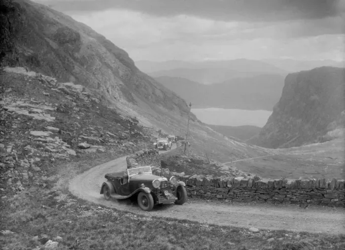 Framed Print : Lagonda competing in the RSAC Scottish Rally, 1936. Artist: Bill Brunell Framed Print : Lagonda competing in the RSAC Scottish Rally, 1936. Artist: Bill Brunell