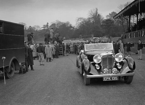 Lagonda open 4-seater tourer, possibly owned by Earl Howe, Crystal Palace, London, 1939