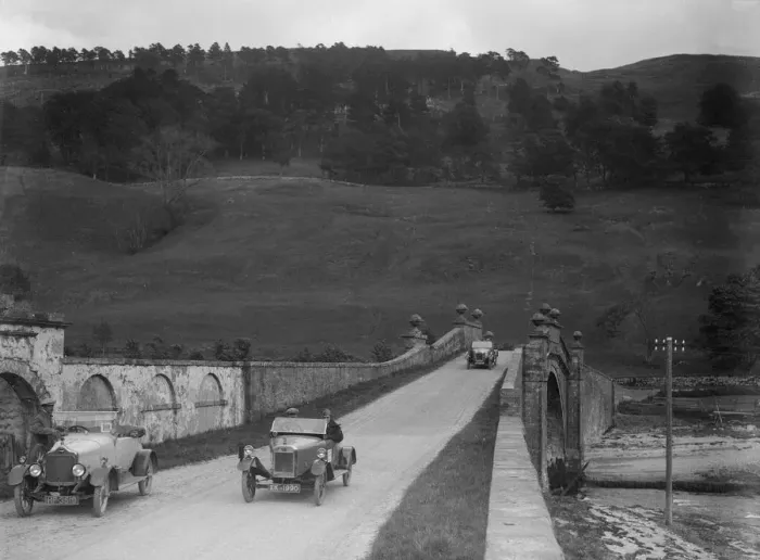 Framed Print : Lagonda of WH Oates, Calcott open tourer and Wolseley at the Scottish Light Car Trial, 1922 Framed Print : Lagonda of WH Oates, Calcott open tourer and Wolseley at the Scottish Light Car Trial, 1922