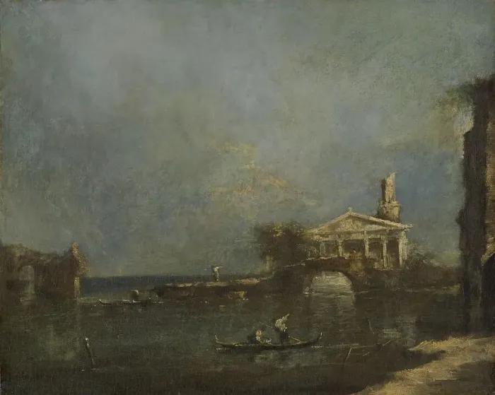 Framed Print : Lagoon near Venice, 1740-1800. Creator: Francesco Guardi Framed Print : Lagoon near Venice, 1740-1800. Creator: Francesco Guardi