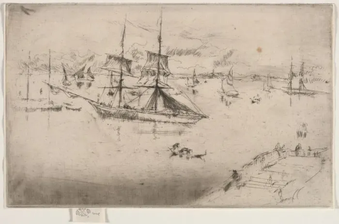 Framed Print : Lagoon: Noon, 1886. Creator: James McNeill Whistler (American, 1834-1903) Framed Print : Lagoon: Noon, 1886. Creator: James McNeill Whistler (American, 1834-1903)