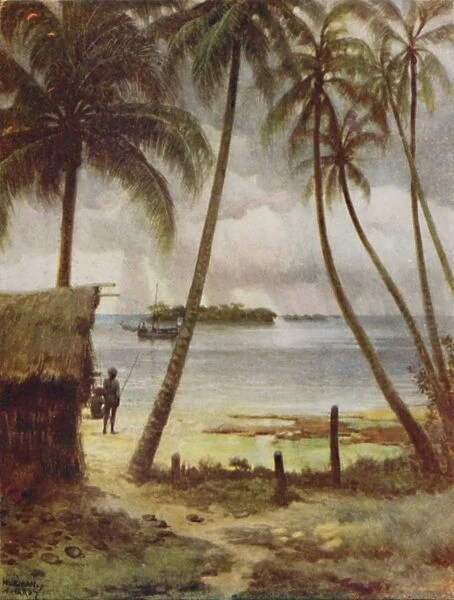 A Lagoon, Solomon Islands, 1923. Creator: Unknown