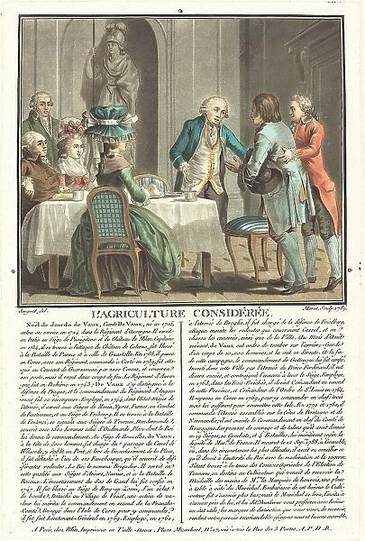 L'agriculture consideree, le Comte de Veaux, 1789. Creator: Jean Baptiste Morret