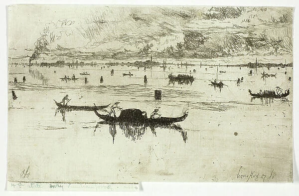 Laguna Veneta, 1880. Creator: Otto Henry Bacher