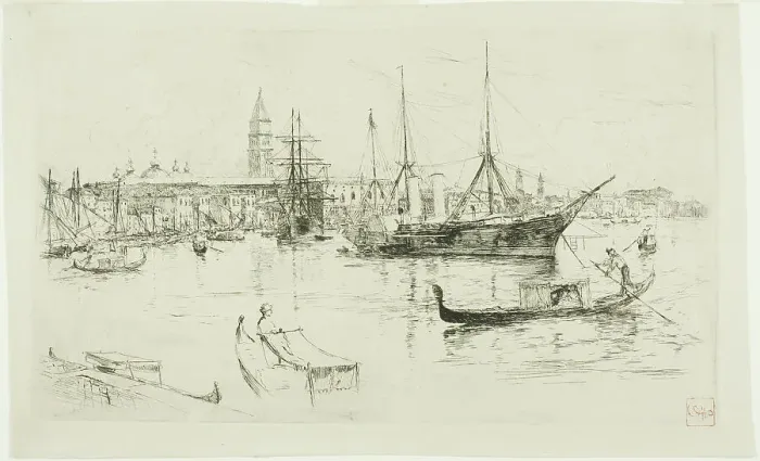 Framed Print : Laguna, Venice, 1880. Creator: Frank Duveneck Framed Print : Laguna, Venice, 1880. Creator: Frank Duveneck