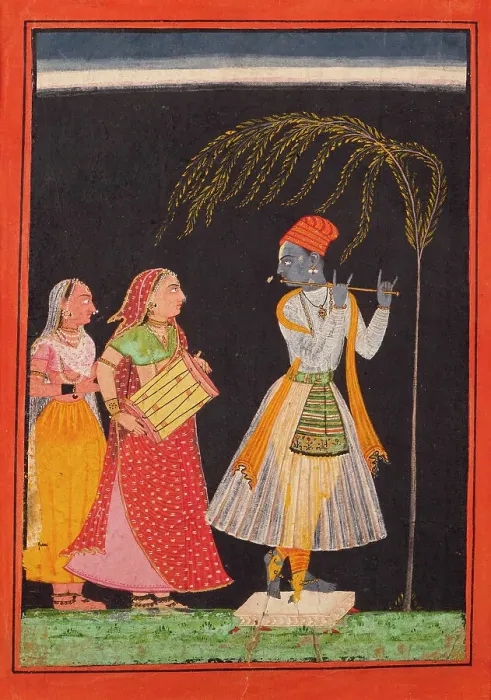 Framed Print : Lahula Ragaputra, Son of Dipak Raga, Folio from a Ragamala (Garland of Melodies), c1685-c1690. Creator: Unknown