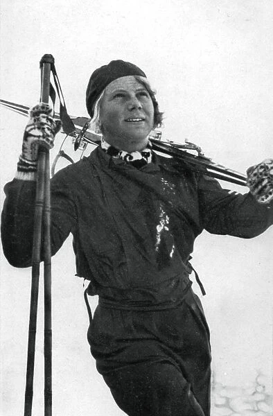 Laila Schou-Nilsen, Norwegian skier, Winter Olympic Games, Garmisch-Partenkirchen, Germany, 1936