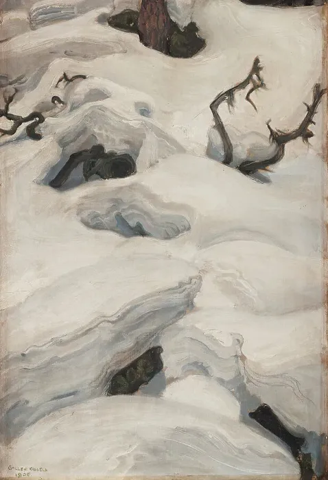 Framed Print : The Lair of the Lynx, 1906. Creator: Gallen-Kallela, Akseli (1865-1931) Framed Print : The Lair of the Lynx, 1906. Creator: Gallen-Kallela, Akseli (1865-1931)