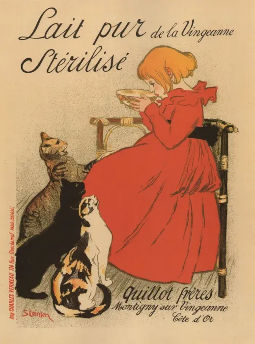 Framed Print : Lait pur sterilise de la Vingeanne (Poster), 1890s Framed Print : Lait pur sterilise de la Vingeanne (Poster), 1890s