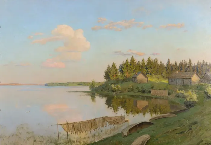 Framed Print : At the Lake, 1893 Framed Print : At the Lake, 1893