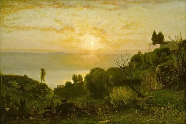 Lake Albano, Sunset, c. 1874. Creator: George Inness