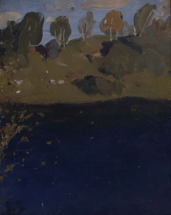 Framed Print : At a lake. Autumn, 1890s. Artist: Levitan, Isaak Ilyich (1860-1900) Framed Print : At a lake. Autumn, 1890s. Artist: Levitan, Isaak Ilyich (1860-1900)