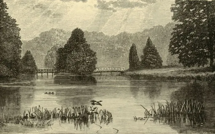 Framed Print : The Lake, Blenheim, 1898. Creator: Unknown Framed Print : The Lake, Blenheim, 1898. Creator: Unknown