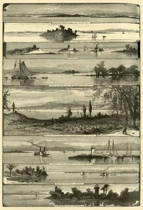 Framed Print : Lake Champlain, from Plattsburg to St. Albans, 1874. Creator: William James Palmer Framed Print : Lake Champlain, from Plattsburg to St. Albans, 1874. Creator: William James Palmer