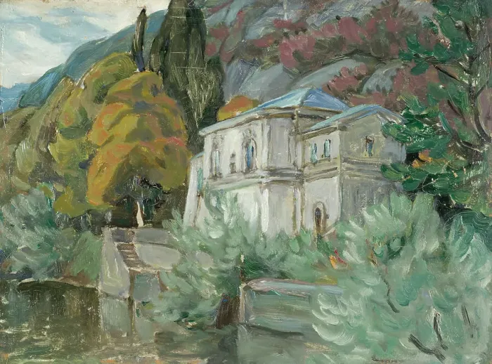 Framed Print : By Lake Como. Study from Italy, 1928. Creator: Anna Katarina Boberg Framed Print : By Lake Como. Study from Italy, 1928. Creator: Anna Katarina Boberg