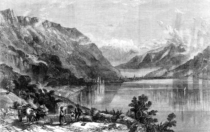 Framed Print : The Lake of Geneva - painted by W. Collingwood Smith - from the Exhibition of the Society of Paint Creator: Unknown. The Lake of Geneva - painted by W. Collingwood Smith - from the Exhibition of the Society of Paint Creator: Unknown Framed Print : The Lake of Geneva - painted by W. Collingwood Smith - from the Exhibition of the Society of Paint Creator: Unknown. The Lake of Geneva - painted by W. Collingwood Smith - from the Exhibition of the Society of Paint Creator: Unknown