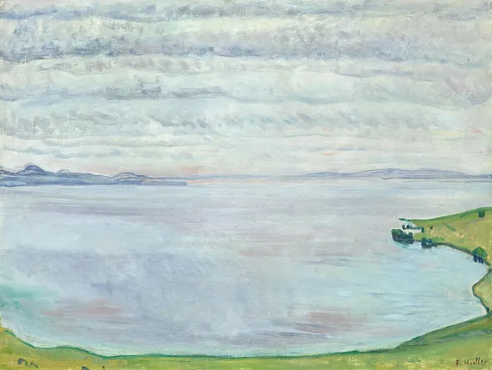 Framed Print : Lake Geneva, seen from Chexbres, c.1911. Creator: Hodler, Ferdinand (1853-1918) Framed Print : Lake Geneva, seen from Chexbres, c.1911. Creator: Hodler, Ferdinand (1853-1918)