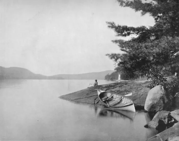 Framed Print : Lake George, 19th century Framed Print : Lake George, 19th century