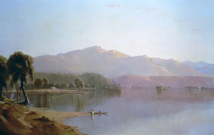 Framed Print : Lake George, New York, c1843-1880. Artist: Sanford Robinson Gifford Framed Print : Lake George, New York, c1843-1880. Artist: Sanford Robinson Gifford