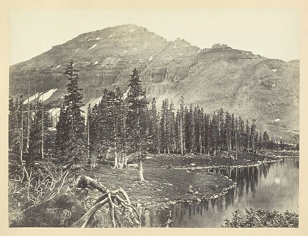Lake at the Head of Bear River, Uintah Mountain, 1868  /  69. Creator: Andrew Joseph Russell