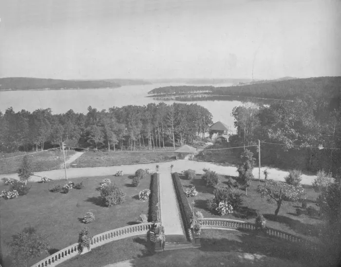 Framed Print : Lake Hopateong, New Jersey, c1897. Creator: Unknown Framed Print : Lake Hopateong, New Jersey, c1897. Creator: Unknown