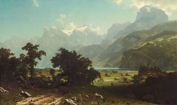 Lake Lucerne, 1858. Creator: Albert Bierstadt