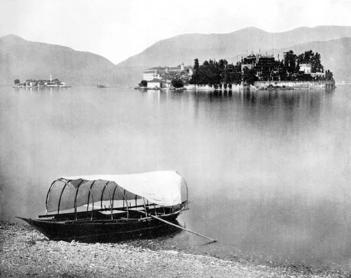 Framed Print : Lake Maggiore, Isola Bella, Italy, 1893. Artist: John L Stoddard Framed Print : Lake Maggiore, Isola Bella, Italy, 1893. Artist: John L Stoddard