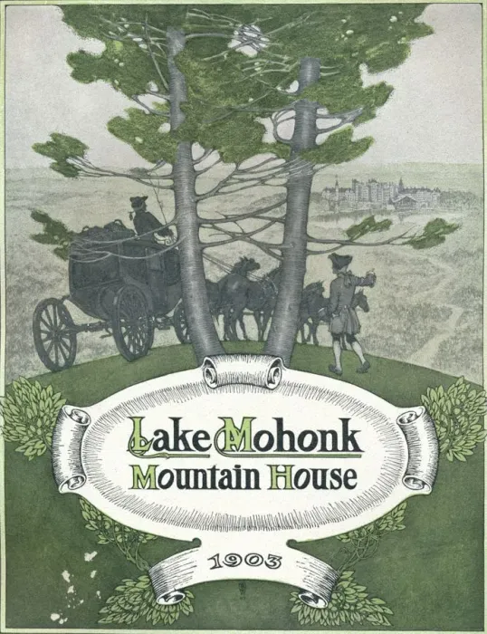 Framed Print : Lake Mohonk Mountain House, 1903. Artist: Binner Engraving Co Framed Print : Lake Mohonk Mountain House, 1903. Artist: Binner Engraving Co