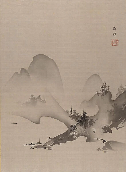 Lake and Mountains, ca. 1885-89. Creator: Hashimoto Gaho