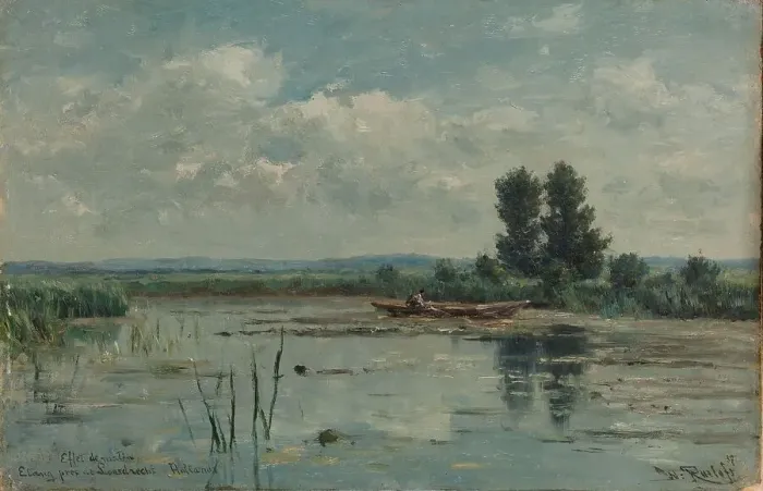 Framed Print : Lake near Loosdrecht, 1887. Creator: Willem Roelofs Framed Print : Lake near Loosdrecht, 1887. Creator: Willem Roelofs