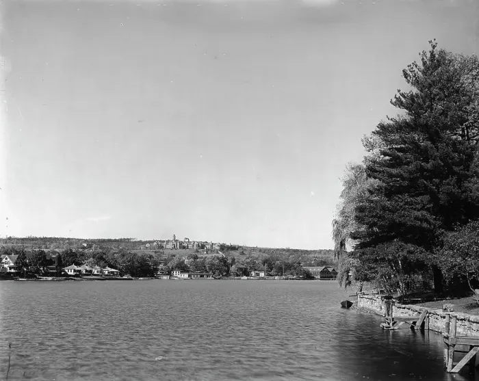 Framed Print : Lake Quinsigamond, Worcester, Mass. c1906. Creator: Unknown Framed Print : Lake Quinsigamond, Worcester, Mass. c1906. Creator: Unknown