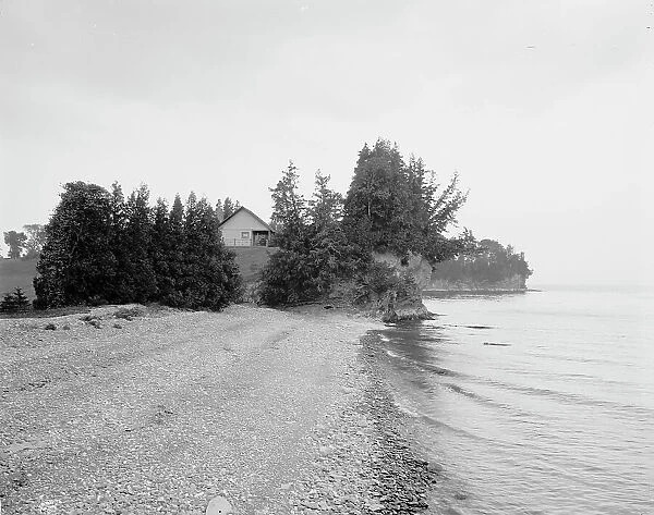 Lake shore at Melburne (i.e. Shelburne) Farms, Vt. between 1900 and 1906. Creator: Unknown