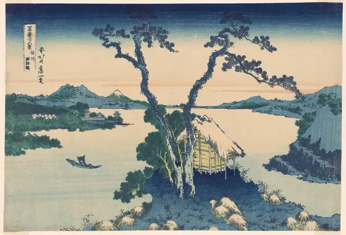 Framed Print : Lake Suwa in Shinano Province (Shinshu Suwako), from the series Thirty-six Views of... c. 1830 / 33. Creator: Hokusai. Lake Suwa in Shinano Province (Shinshu Suwako), from the series Thirty-six Views of... c. 1830 / 33. Creator: Hokusai Framed Print : Lake Suwa in Shinano Province (Shinshu Suwako), from the series Thirty-six Views of... c. 1830 / 33. Creator: Hokusai. Lake Suwa in Shinano Province (Shinshu Suwako), from the series Thirty-six Views of... c. 1830 / 33. Creator: Hokusai