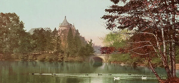 A Lake view in Central Park, New York, c1901. Creator: Unknown