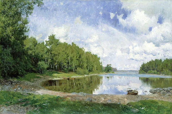 Lake View at Engelsberg, Västmanland, 1893. Creator: Olof Per Ulrik Arborelius