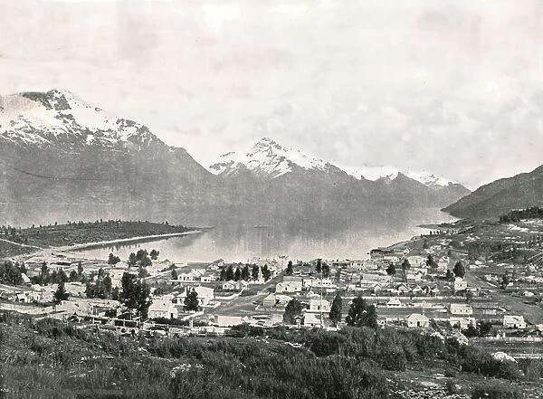 Lake Wakatipu and the mountains, Queenstown, New Zealand, 1895. Creator: Unknown