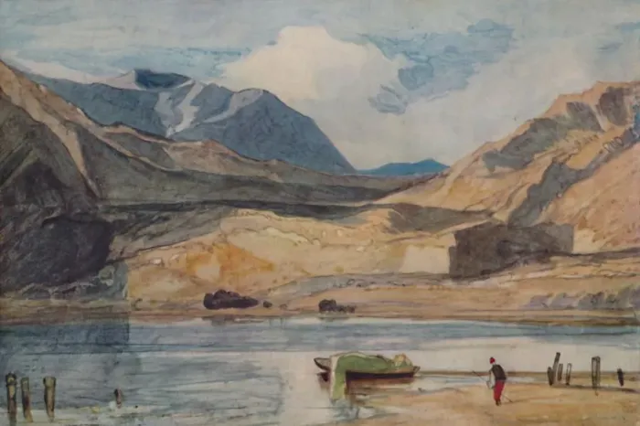 Framed Print : Lake in Wales, 1923. Artist: John Sell Cotman Framed Print : Lake in Wales, 1923. Artist: John Sell Cotman