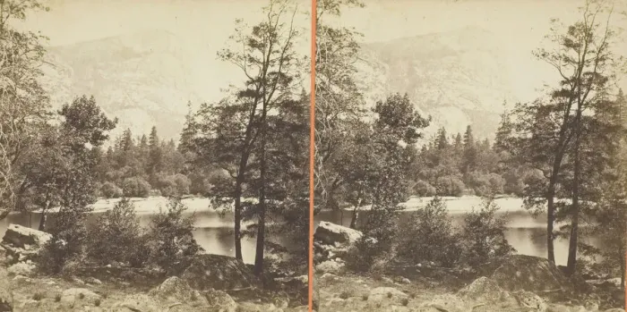 Framed Print : The Lake, Yosemite Valley, Mariposa County, Cal. 1861 / 76 Framed Print : The Lake, Yosemite Valley, Mariposa County, Cal. 1861 / 76