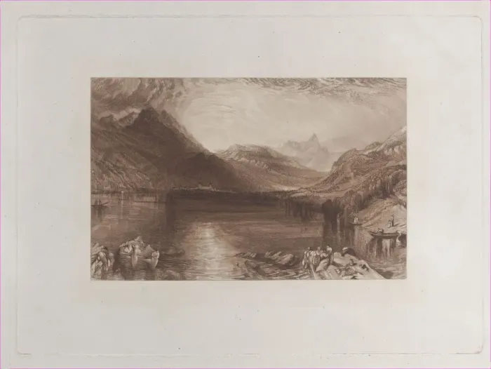 Framed Print : The Lake of Zug, 1888 Creators: John Ruskin, Thomas Goff Lupton Framed Print : The Lake of Zug, 1888 Creators: John Ruskin, Thomas Goff Lupton
