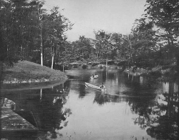 Lakelet in the Grounds of the Soldiers Home, Milwaukee, c1897. Creator: Unknown
