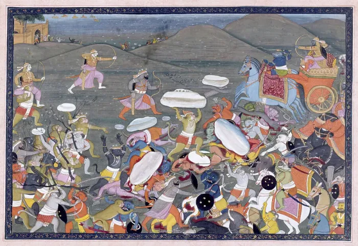 Framed Print : Lakshmana Fights Indrajit, 1775-1800. Creator: Unknown Framed Print : Lakshmana Fights Indrajit, 1775-1800. Creator: Unknown