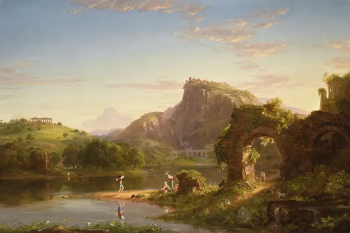 Framed Print : L'Allegro, 1845. Creator: Thomas Cole Framed Print : L'Allegro, 1845. Creator: Thomas Cole